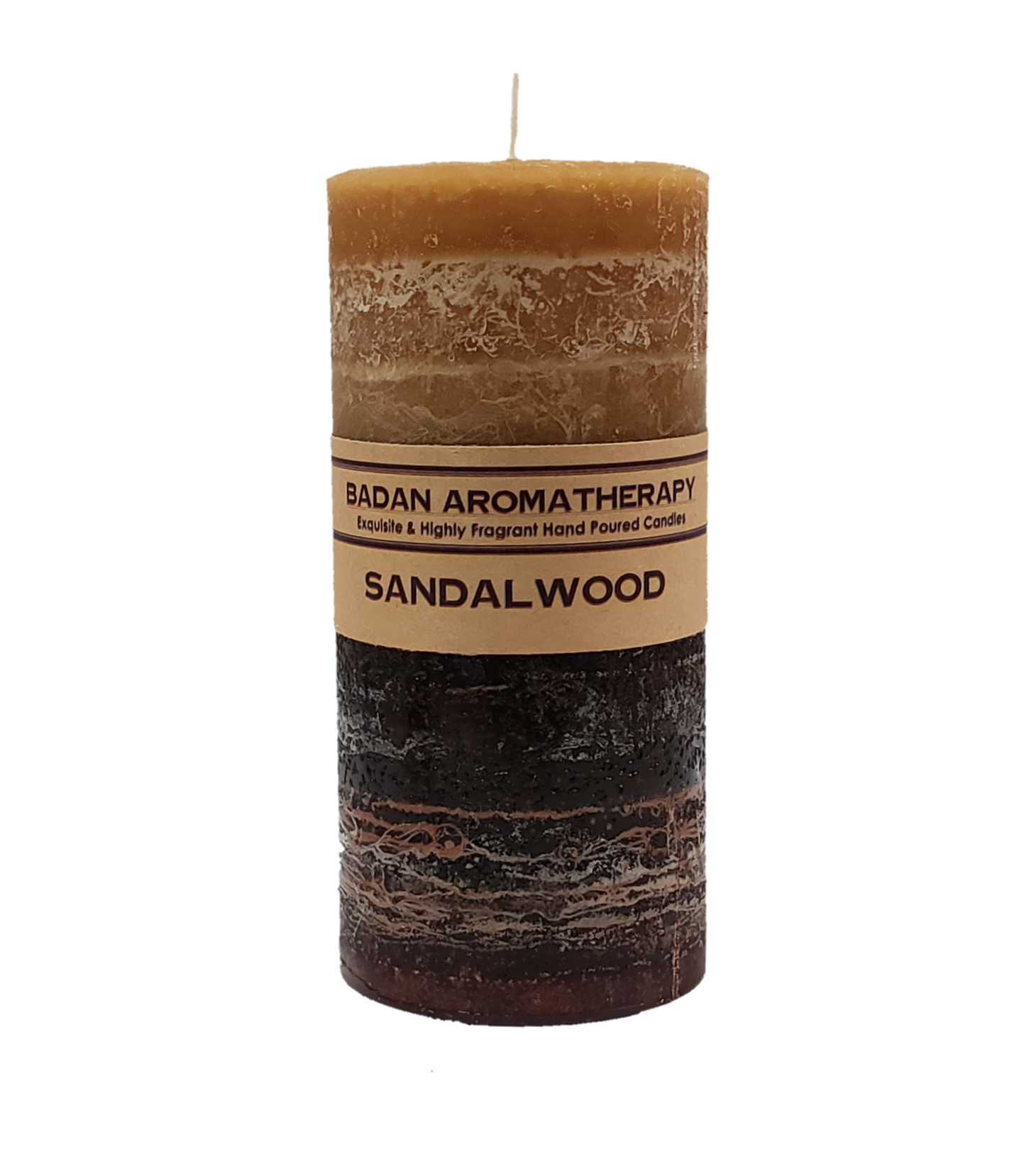Sandalwood Pillar Candle 3 x 6.5 Round