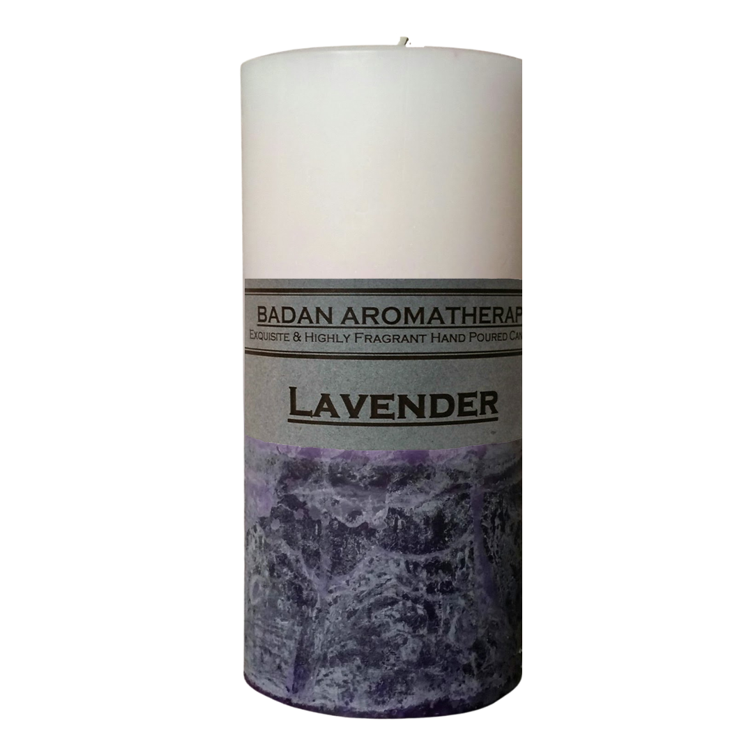 Lavender Scented Pillar Candle Collection - BadanBody