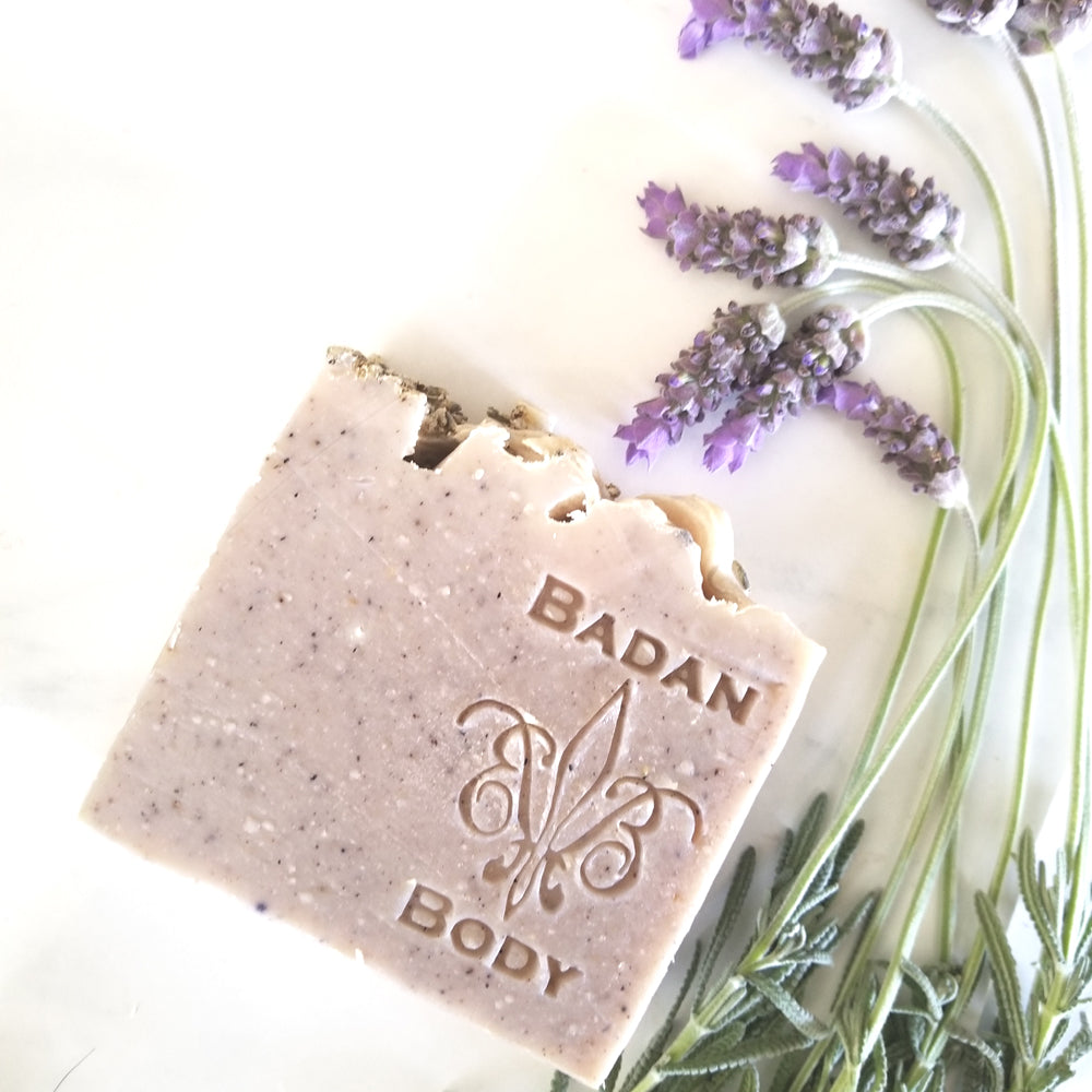 Badan Deluxe Organic Lavender Shea Butter Soap Bar - BadanBody