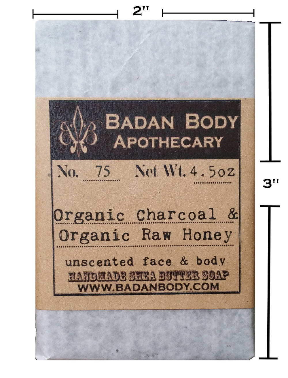 Organic Activated Charcoal & Raw Honey Soap