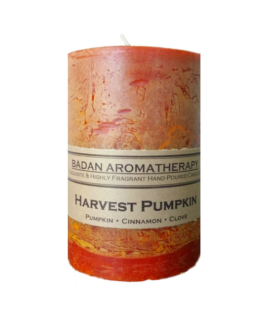 Harvest Pumpkin Pillar Candle, 3x4.5 - BadanBody