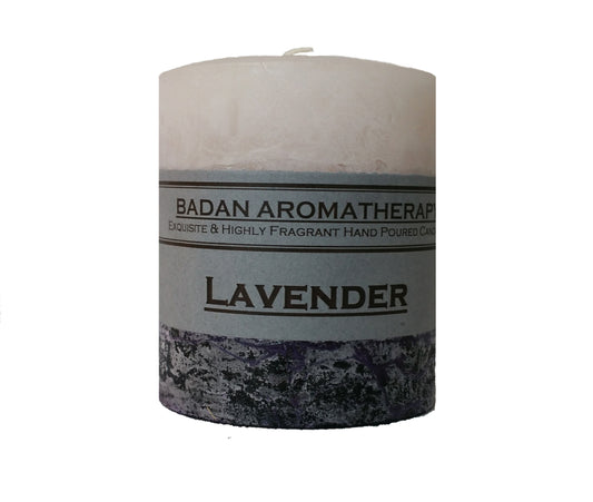 Lavender Scented Pillar Candle Collection - BadanBody