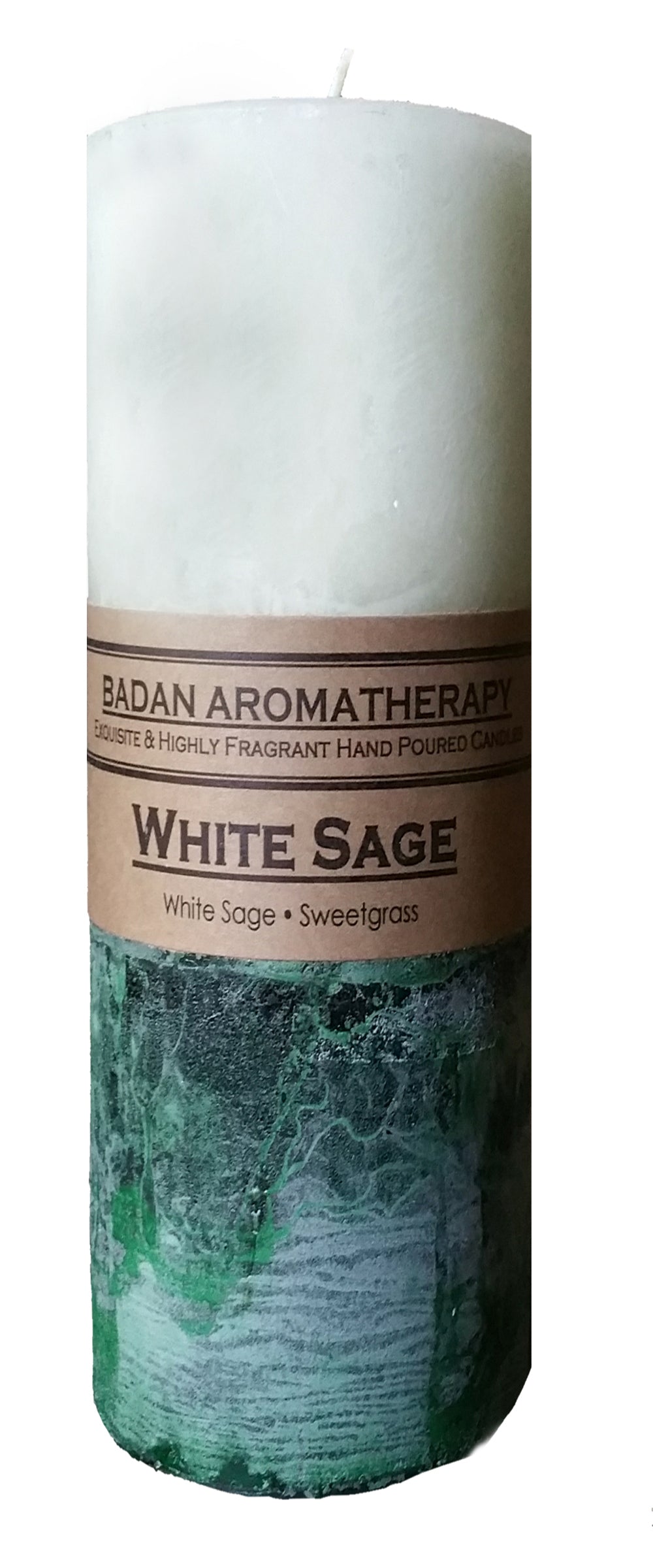 White Sage Pillar Candle Collection - BadanBody