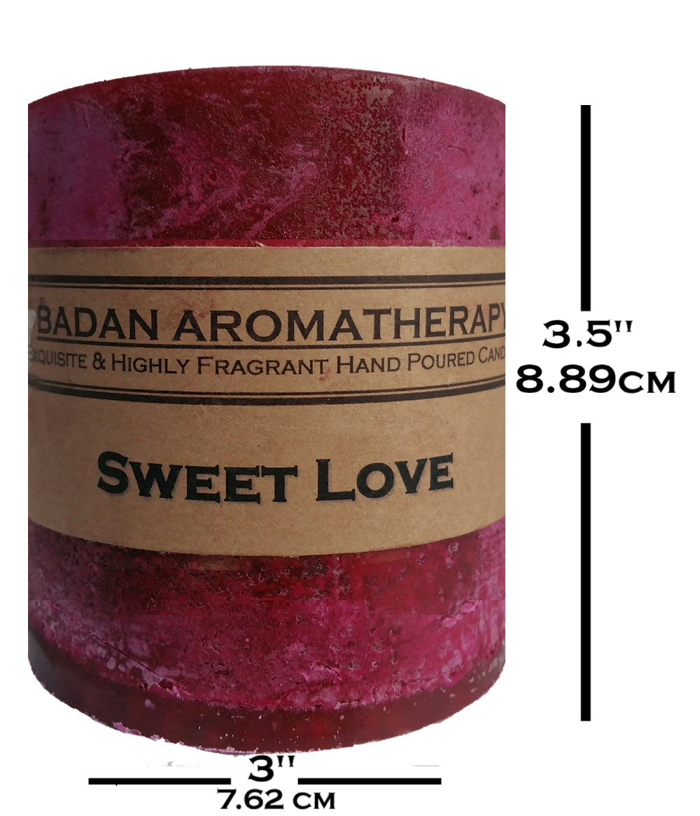 Sweet Love Pillar Candle Collection - BadanBody