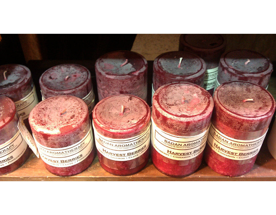 Harvest Berries Pillar Candle 3x6.5 - BadanBody
