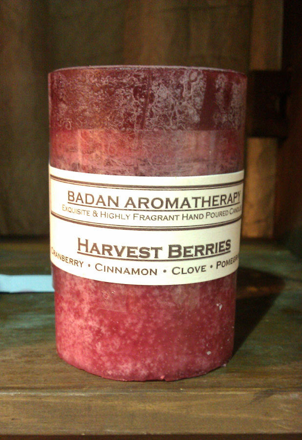 Harvest Berries Pillar Candle 3x6.5 - BadanBody