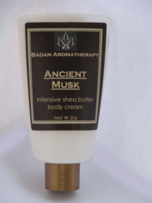 Ancient Musk Intensive Shea Butter Body & Hand Cream 2oz Travel Size - BadanBody