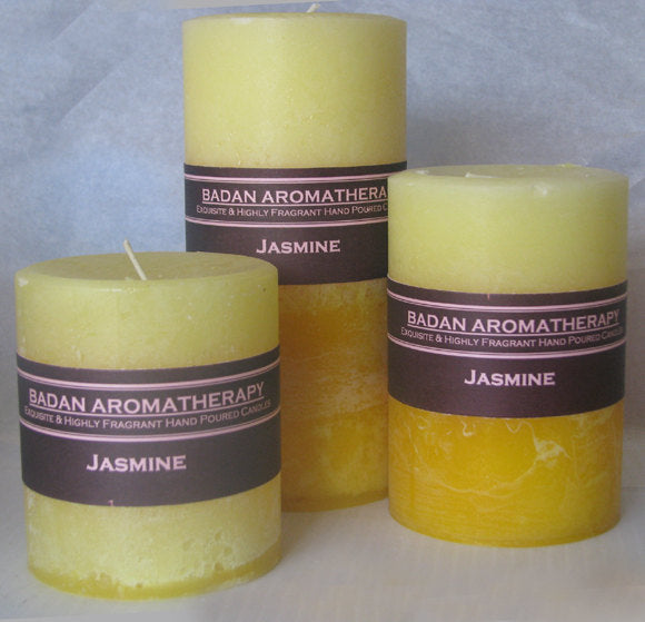 Jasmine Pillar Candle 3x3.5 - BadanBody