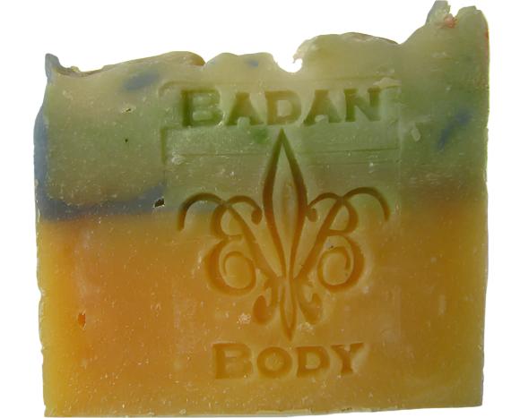 Green Tea & Lemongrass Soap - Natural Handmade Soap, Shea Butter Soap, Moisturizing Soap - BadanBody