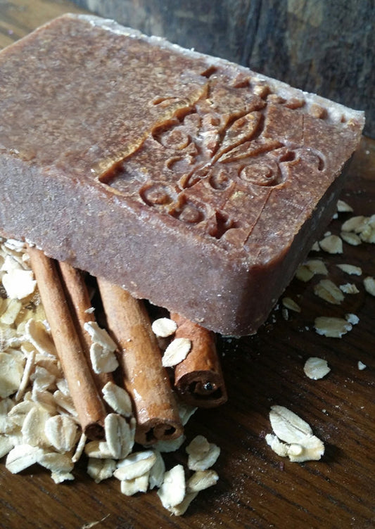Badan Organic Cinnamon Oats & Honey Shea Butter Soap - All Natural Soap Handmade Soap - BadanBody