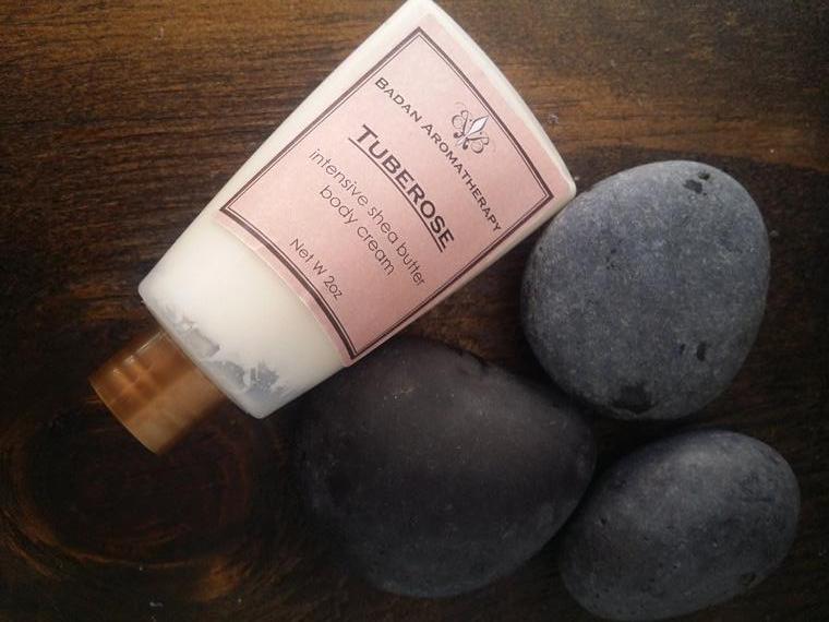 Tuberose Intensive Shea Butter Body Cream, 2oz Travel Size Moisturizing Dry Skin Care - BadanBody