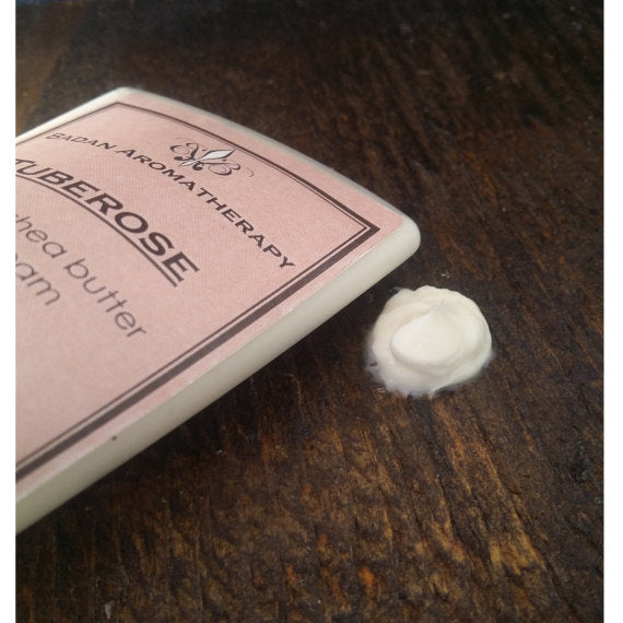 Tuberose Intensive Shea Butter Body Cream, 2oz Travel Size Moisturizing Dry Skin Care - BadanBody