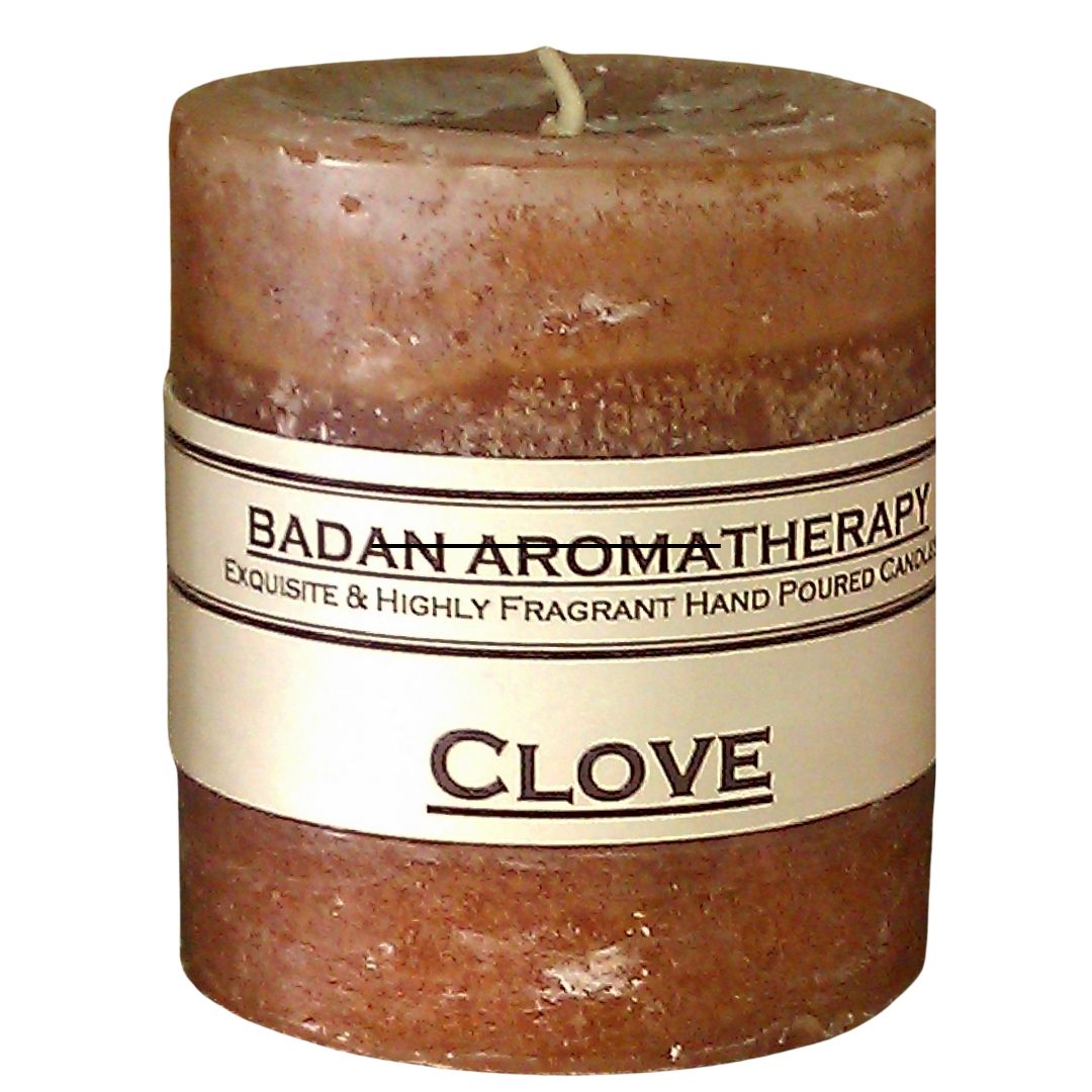 Clove Scented Pillar Candle, 3x3.5 Round