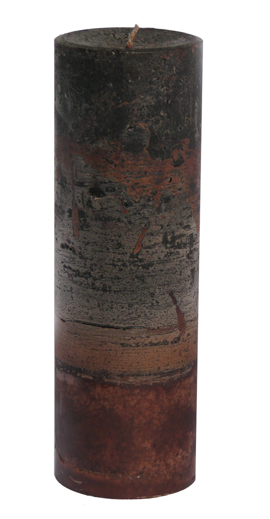 Clove Candle: Fragrant Dark Brown Clove Scented TALL ROUND Pillar Candle 3x9.5