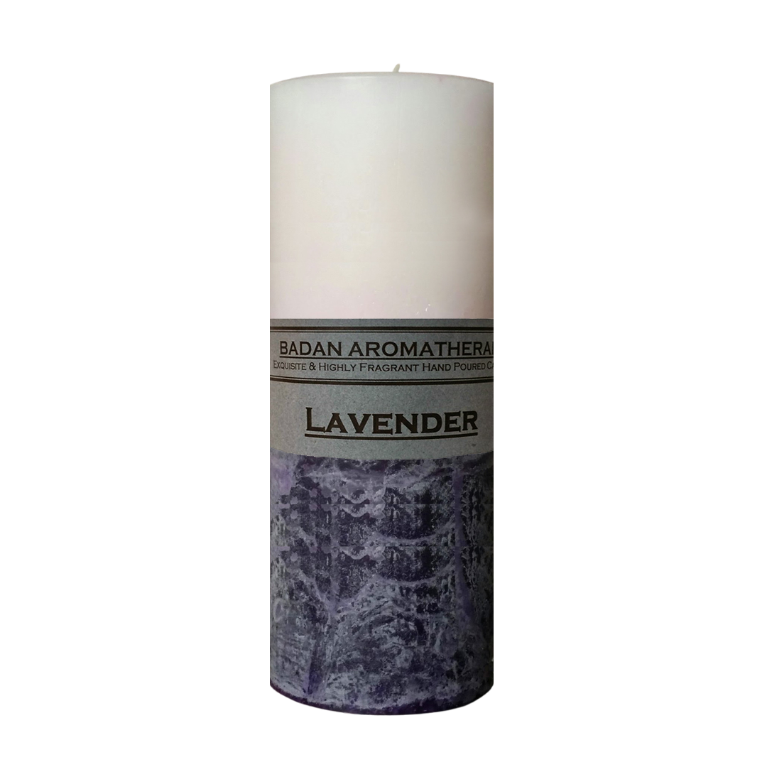 Lavender Scented Pillar Candle Collection - BadanBody