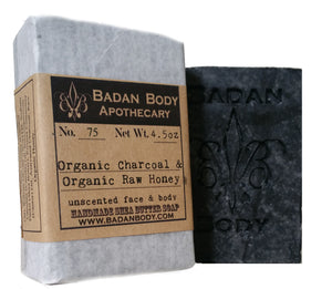 Organic Activated Charcoal & Raw Honey Soap