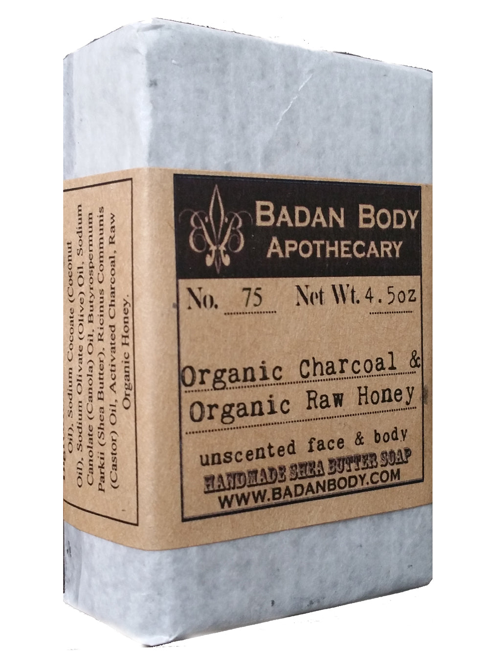 Organic Activated Charcoal & Raw Honey Soap