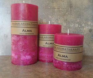Alma Pillar Candle Set of 3 - BadanBody