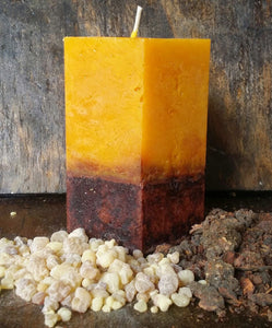 Frankincense & Myrrh Square Pillar Candle 3x6.5