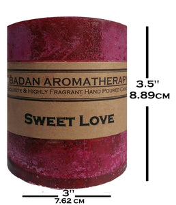 Sweet Love Pillar Candle Collection - BadanBody
