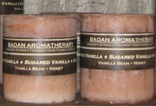 Badan Sugared Vanilla Pillar Candles 3x3.5 - Honey Candles  Hand Poured - BadanBody