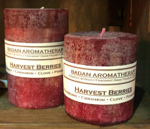 Harvest Berries Pillar Candle 3x6.5 - BadanBody