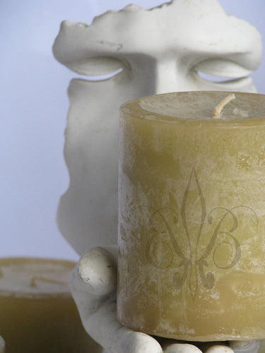 Pillar Candle -Handmade Bergamot & Ginger Aromatherapy 3x4.5