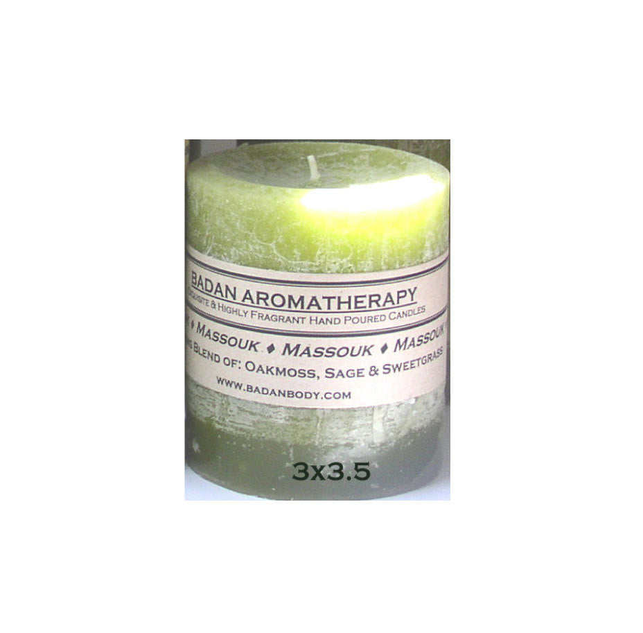 Massouk Pillar Candle, 3x3.5