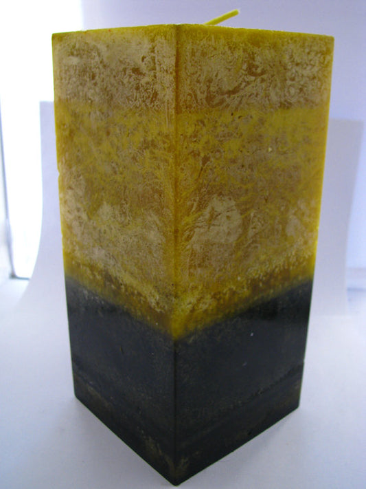 Verbena Earth Fragrant Pillar Candle - Square 3"x6.5" - BadanBody