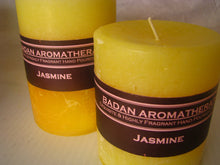 Bright Yellow: Fragrant Jasmine Pillar Candle 3x4.5 - BadanBody