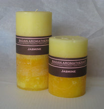 Bright Yellow: JASMINE Pillar Candle Tall 3x6.5 - BadanBody