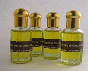 Neroli, Orange Blossom Perfume Oil, Vintage Glass Bottle .5oz - BadanBody