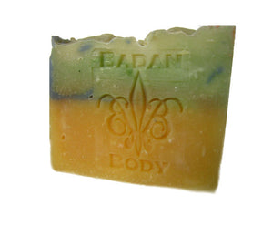 Green Tea & Lemongrass Soap - Natural Handmade Soap, Shea Butter Soap, Moisturizing Soap - BadanBody