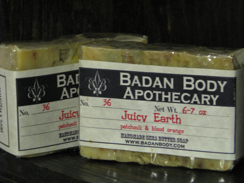Natural Blood Orange & Patchouli Essential Oil Vegan Shea Butter Soap - BadanBody