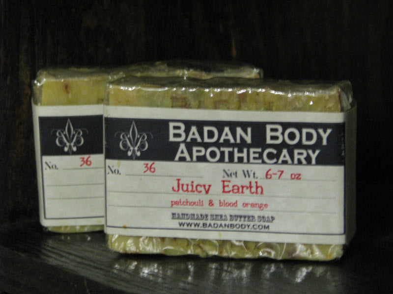 Natural Blood Orange & Patchouli Essential Oil Vegan Shea Butter Soap - BadanBody