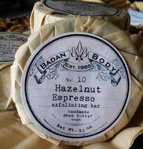 Organic Hazelnut Espresso Shea Butter Soap - BadanBody